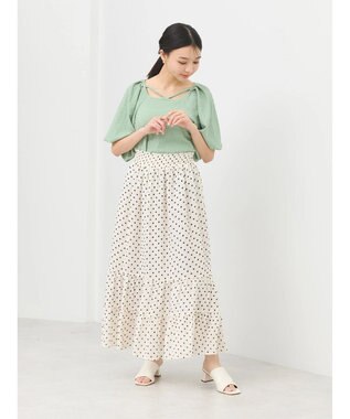 earth music&ecology バルーンスリーブプルオーバー Mint