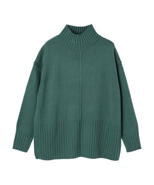 Green Parks 洗える　バックスリットニットプルオーバー Green