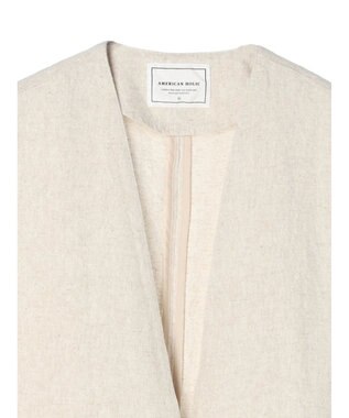 AMERICAN HOLIC リネンブレンドジレベスト Beige Mixture