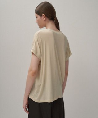 ATON COTTON LINEN FRAISE | オーバーサイズＴシャツ BEIGE