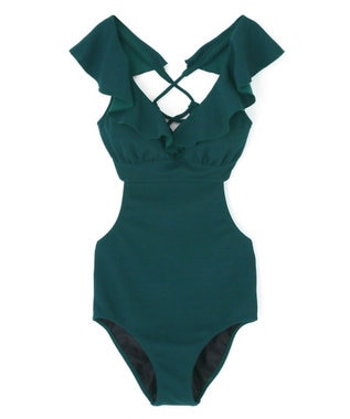 San-ai Resort（三愛水着楽園） フリルワンピース水着　9M　【San-ai Resort（サンアイリゾート）】