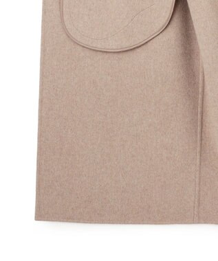 BEIGE， BOW / ウールリバー コクーンチェスターコート Top Taupe
