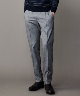 JOSEPH ABBOUD 【ウエストも伸びる！/ストレッチ/弱撥水】フランネルジャージ コンフォートパンツ ライトグレー系