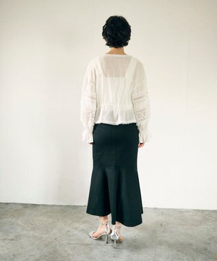 GRACE CONTINENTAL レースパッチブラウス キナリ