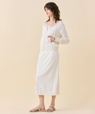 BEIGE， 【WEB限定・洗える】MONSTERA / フーデットニット Ecru