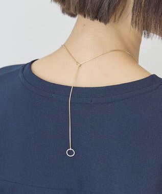 AMERICAN HOLIC ニュアンスリングスライドネックレス Gold