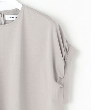 23区 【SACRA】プレーティングクロス カットソー 【23区別注】グレージュ系