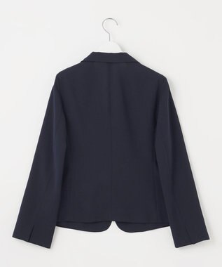 自由区 【セットアップ対応・UVカット・接触冷感・洗える】ライトストレッチテーラード ジャケット ネイビー