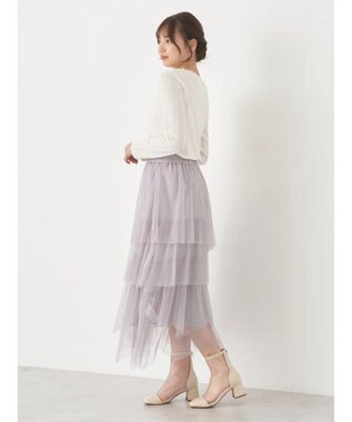 earth music&ecology アイレットジャガードタイトプルオーバー Ivory