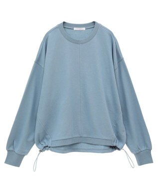 Green Parks ドロストミニ裏毛プルオーバー Sax