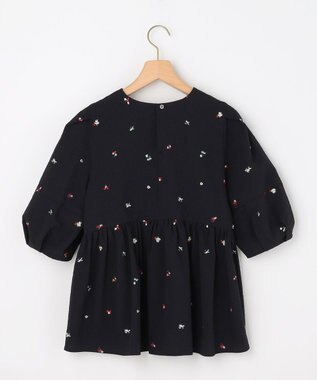 組曲 L 【先行予約・WEB限定】ミニフラワーエンブロイダリー ブラウス ブラック系7