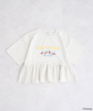 earth music&ecology チップ＆デール／フリル裏毛プルオーバー Oatmeal