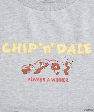 earth music&ecology チップ＆デール／フリル裏毛プルオーバー Gray Mixture