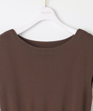 ANY SIS 【洗える】オンブレーチェックコンビ ワンピース モカ系