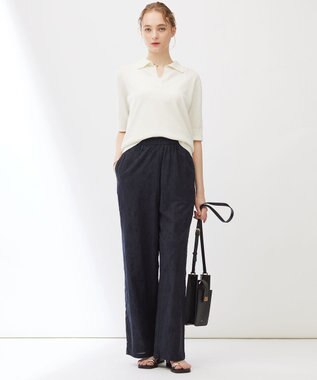 23区 【Indian Factory】スキッパールーズ ニット ホワイト系