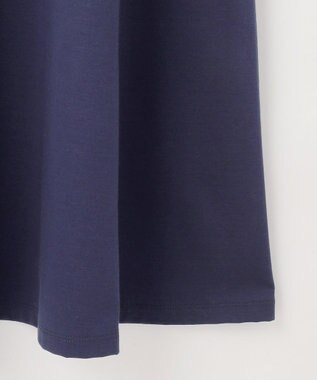 自由区 【WEB限定・洗える】シアーカーデ×ジャージードレス セット ライトグレー(ラメ)×ネイビー