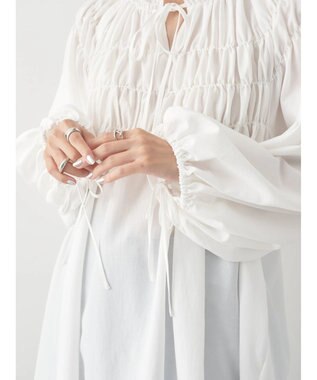 earth music&ecology シャーリングチュニック Off White