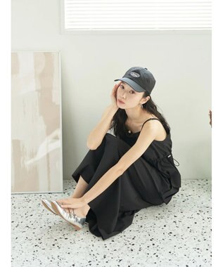 earth music&ecology ストレッチキャミワンピース Black
