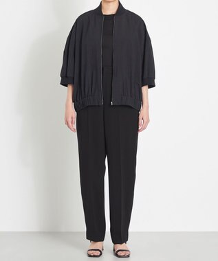 NAVE 【ReNAVE　撥水機能・UVカット・透湿・接触冷感・洗える】ナイロンタスランブルゾン ブラック系