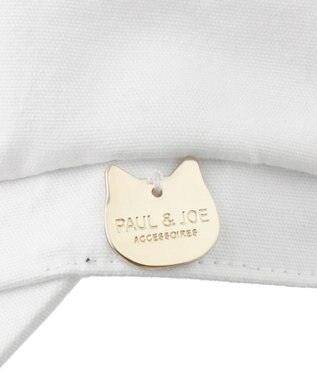 MOONBAT ポール & ジョー (PAUL & JOE ACCESSOIRES) ロゴプレート 無地 キャスケット ホワイト