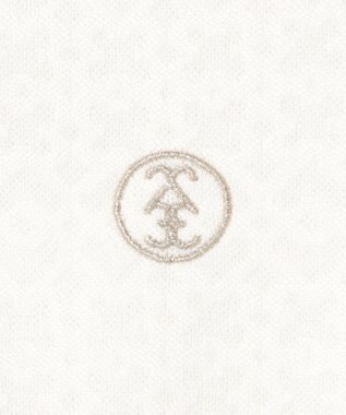 23区GOLF 【WOMEN】モノグラムジャガード長袖ポロシャツ ホワイト系