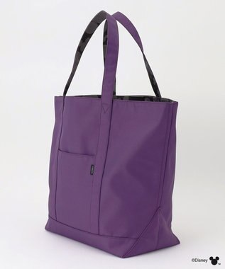 Y'SACCS 【Disney Collection】シルエットプリントトートバッグ　Lサイズ パープル