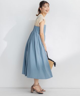 組曲 S 【洗える】バックパールフレアカットソー ベージュ系