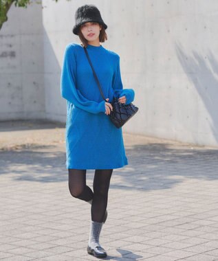 Tiaclasse ファーバケットハット ブラック