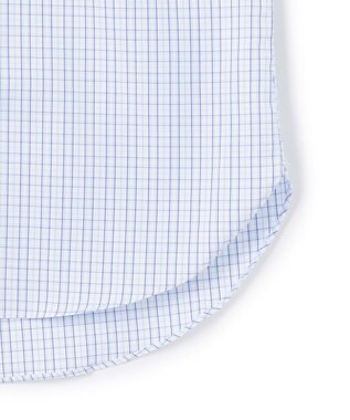 J.PRESS MEN 【PREMIUM PLEATS / 形態安定】タッタソールチェック ドレスシャツ / B.D. サックスブルー系3