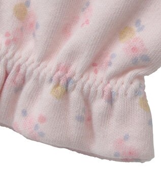 MIKI HOUSE HOT BISCUITS スムース素材総柄ミトン ピンク