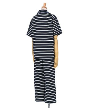 une nana cool 【綿100％】やわらか天竺ボーダー半袖パジャマ MADE WITH LIBERTY FABRIC KO