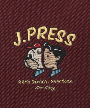 J.PRESS MEN 【AaronChang】ジャカード ネクタイ ワイン系