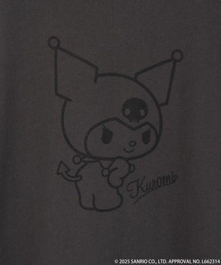 earth music&ecology マイメロディ＆クロミ／ｅａｒｔｈ　耳付きフーディー Charcoal Gray