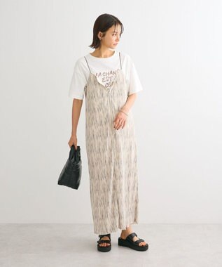 Green Parks ・ＥＬＥＮＣＡＲＥ　ＤＵＥ　フロントＺＩＰプリーツワンピ Beige