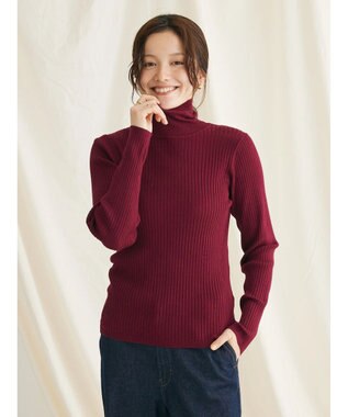 CRAFT STANDARD BOUTIQUE ウォッシャブルリブタートルニットプルオーバー