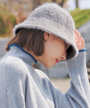 Tiaclasse ファーバケットハット グレー