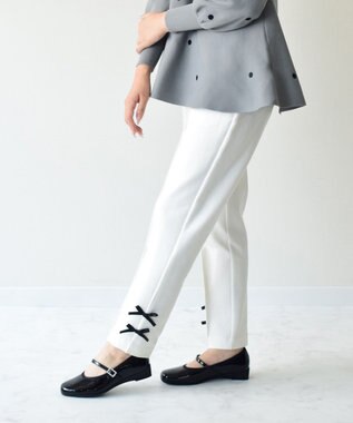 Bridget Birkin ＜3E＞【Bridget Birkin Walk】ビジューストラップコンフォートパンプス ブラックエナメル