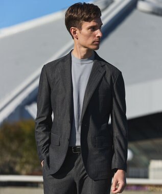 GOTAIRIKU セットアップ対応【カイテキ７機能】ドライジャージー ジャケット_ヘリンボーン柄(26年モデル) グレー×ヘリンボーン柄