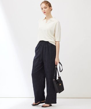 23区 【Indian Factory】スキッパールーズ ニット ホワイト系