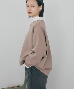AMERICAN HOLIC 【WEB限定】袖タックコクーンポンチプルオーバー Mocha