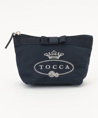 TOCCA 【WEB限定＆一部店舗限定】POINT OF RIBBON POUCH ポーチ ネイビー系