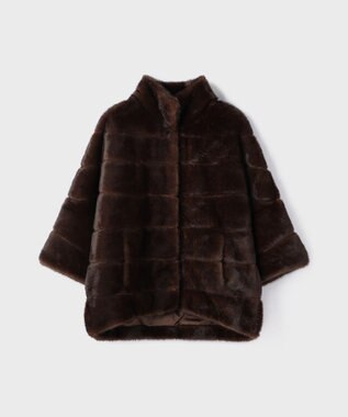 GRACE CONTINENTAL 【LOU ANDREA】フェイクショートコート ブラウン