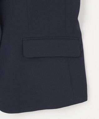 自由区 L 【セットアップ対応・UVカット・接触冷感・洗える】ライトストレッチテーラード ジャケット ネイビー