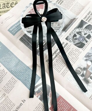 WEGO Lロングリボンバンスクリップ 柄2