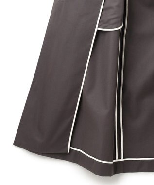 ICB TCシャンブレーツイル 2WAYトレンチコート チャコール系