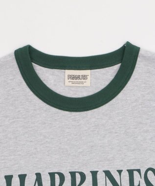 WEGO 【ユニセックス着用ITEM/MLサイズ展開】別注PEANUTSプリントT（SS） アッシュグレー