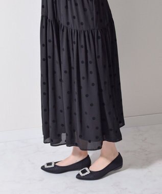 Bridget Birkin ＜2E＞【Bridget Birkin Walk】ビジューモチーフポインテッドパンプス ブラック雑材