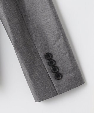 23区 S 【セットアップ対応】ファインネスウール ジャケット グレー系ストライプ