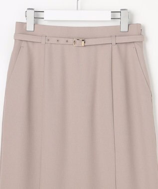 ANY SIS スマートビューティストレッチベルト スカート グレージュ