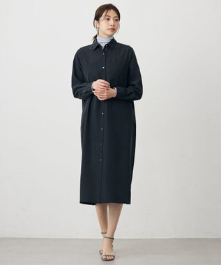 J.PRESS LADIES S ピーチポプリン ワンピース ブラック系